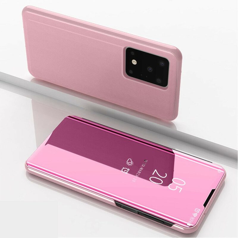 Folio Cover Samsung Galaxy S20 Ultra Custodia in pelle Specchio