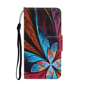 Folio Cover Samsung Galaxy S20 Ultra Fogli Colorati Con Cordino