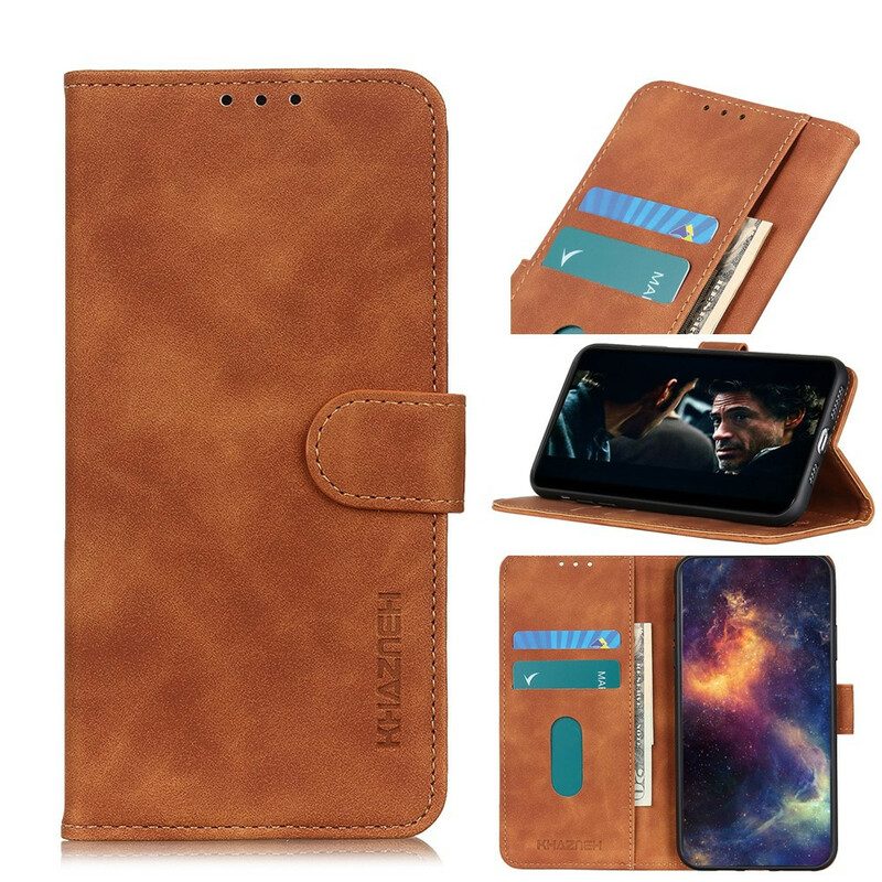 Folio Cover Samsung Galaxy S20 Ultra Khazneh Effetto Pelle Vintage