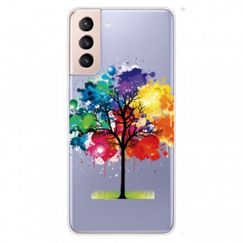 Cover Samsung Galaxy S22 5G Albero Dell'acquerello