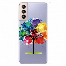 Cover Samsung Galaxy S22 5G Albero Dell'acquerello