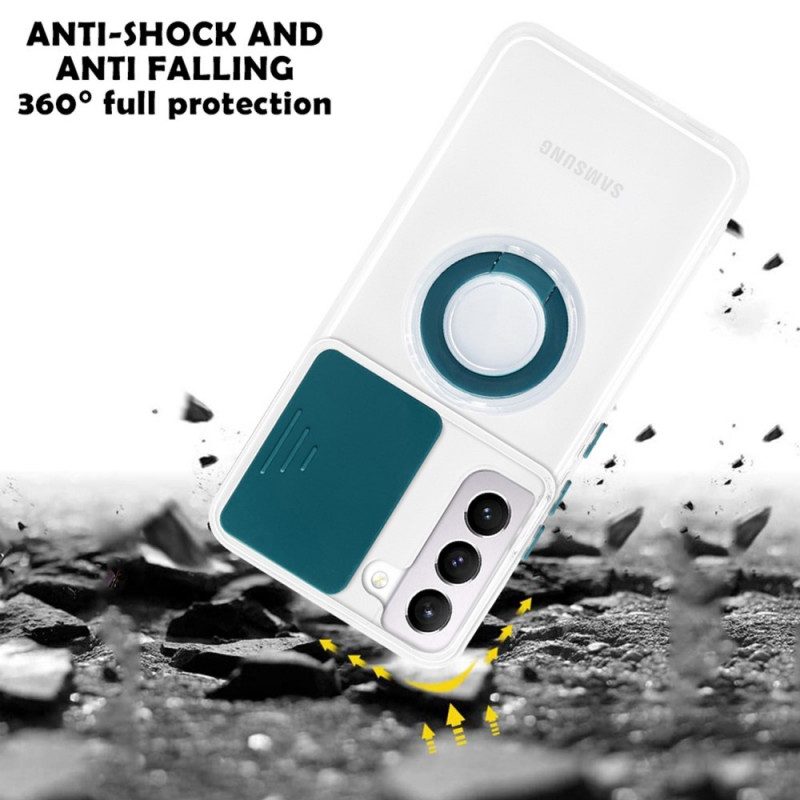 Cover Samsung Galaxy S22 5G Anello Di Supporto E Protezioni Per Lenti