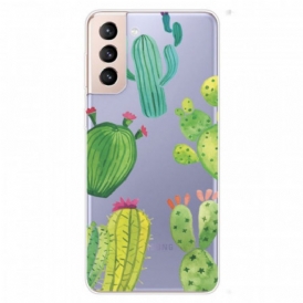Cover Samsung Galaxy S22 5G Cactus Dell'acquerello