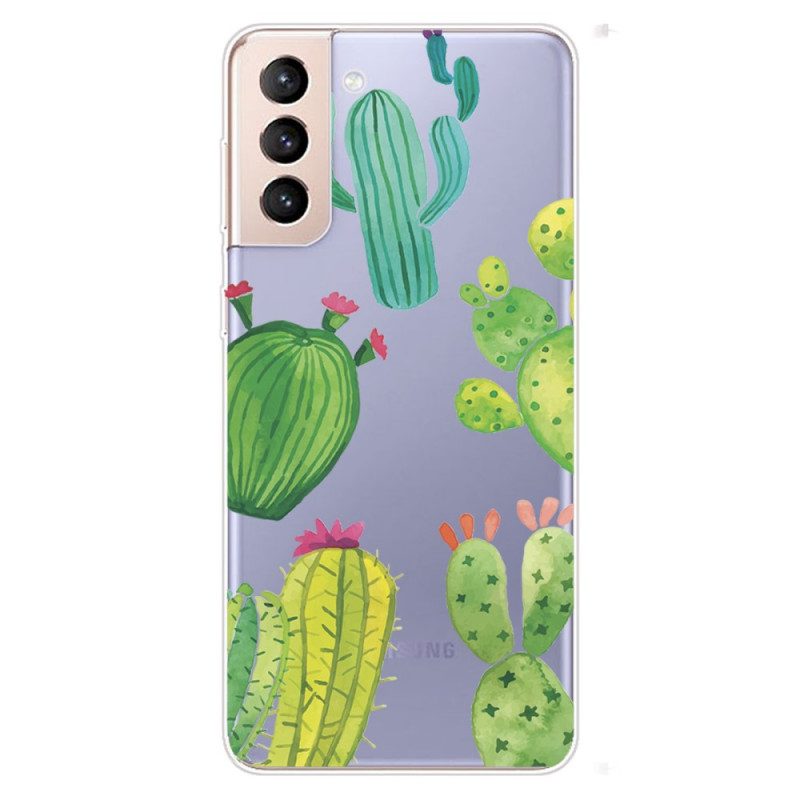 Cover Samsung Galaxy S22 5G Cactus Dell'acquerello