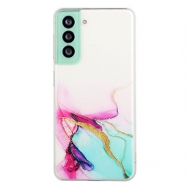 Cover Samsung Galaxy S22 5G Effetto Marmo Siliconato