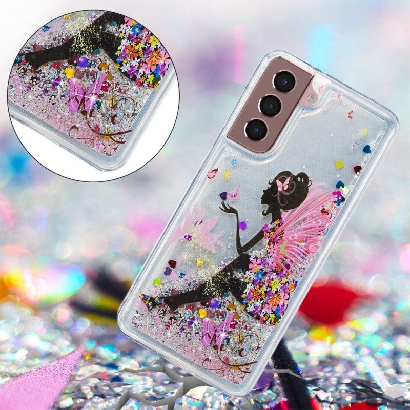 Cover Samsung Galaxy S22 5G Fata Glitterata