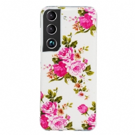 Cover Samsung Galaxy S22 5G Fiori Liberty Fluorescenti