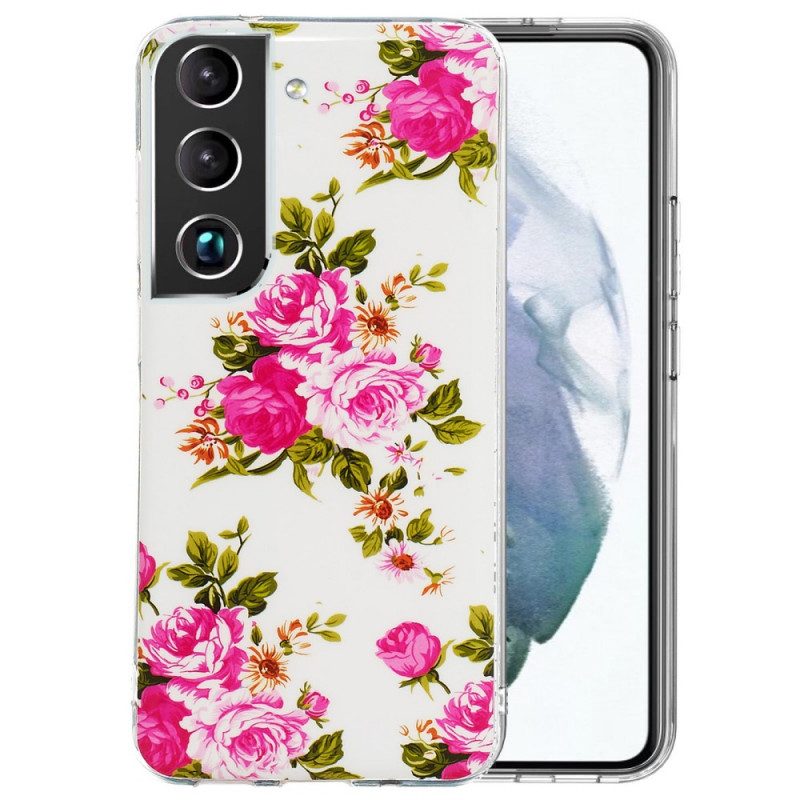 Cover Samsung Galaxy S22 5G Fiori Liberty Fluorescenti