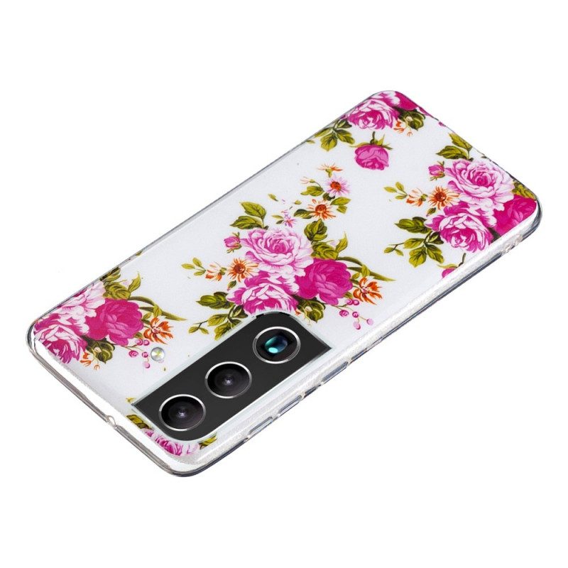 Cover Samsung Galaxy S22 5G Fiori Liberty Fluorescenti