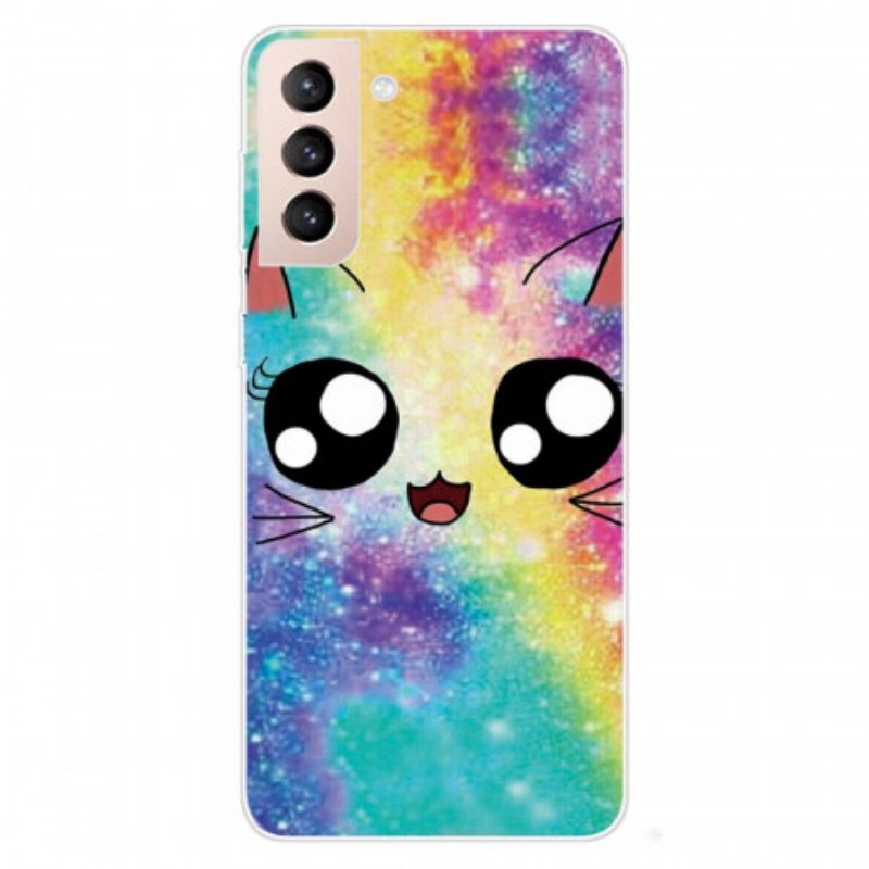 Cover Samsung Galaxy S22 5G Gatto Dei Cartoni Animati