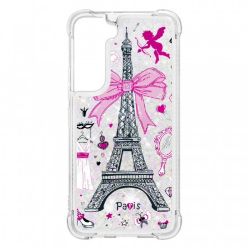 Cover Samsung Galaxy S22 5G Le Paillettes Della Torre Eiffel