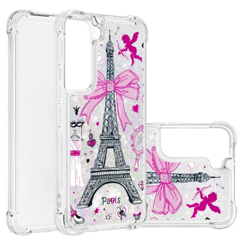 Cover Samsung Galaxy S22 5G Le Paillettes Della Torre Eiffel