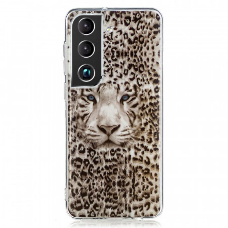 Cover Samsung Galaxy S22 5G Leopardo Fluorescente