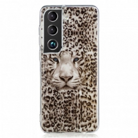 Cover Samsung Galaxy S22 5G Leopardo Fluorescente