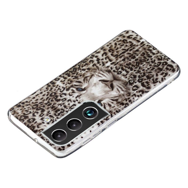 Cover Samsung Galaxy S22 5G Leopardo Fluorescente