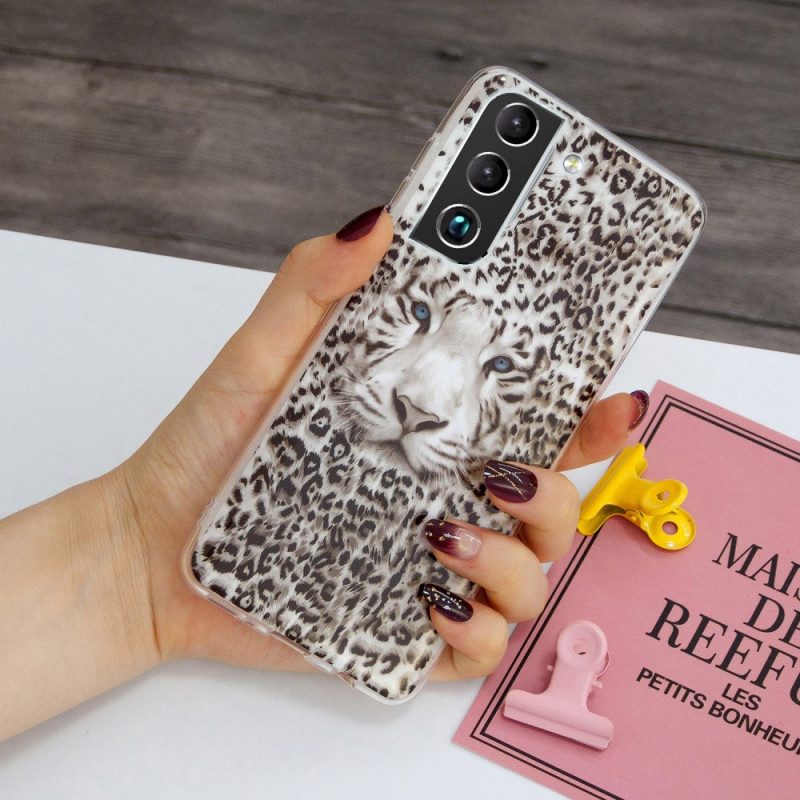 Cover Samsung Galaxy S22 5G Leopardo Fluorescente