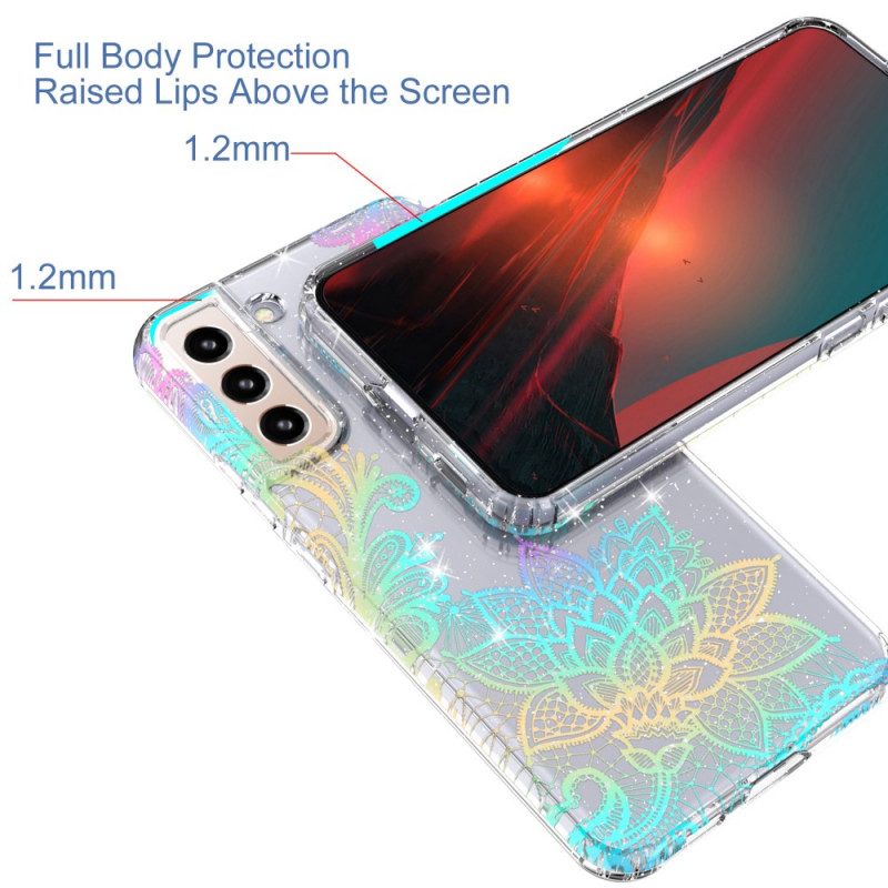 Cover Samsung Galaxy S22 5G Mandala Flessibile In Silicone