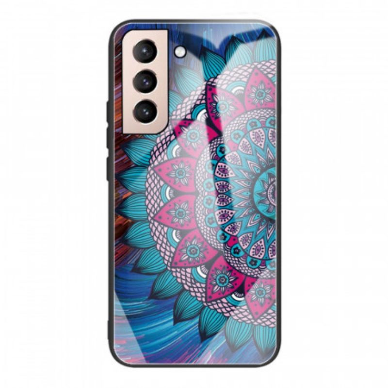 Cover Samsung Galaxy S22 5G Mandala In Vetro Temperato