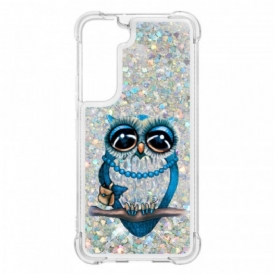 Cover Samsung Galaxy S22 5G Miss Owl Paillettes