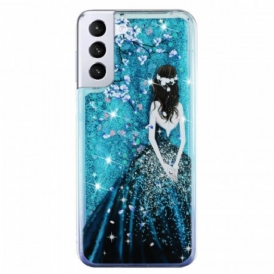 Cover Samsung Galaxy S22 5G Paillettes Donna