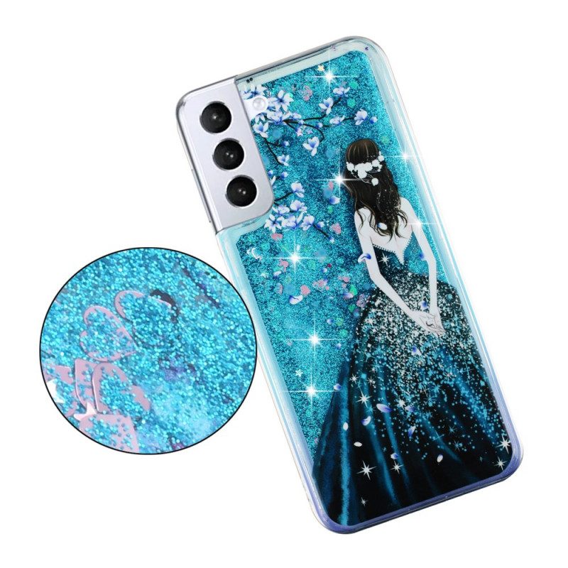 Cover Samsung Galaxy S22 5G Paillettes Donna