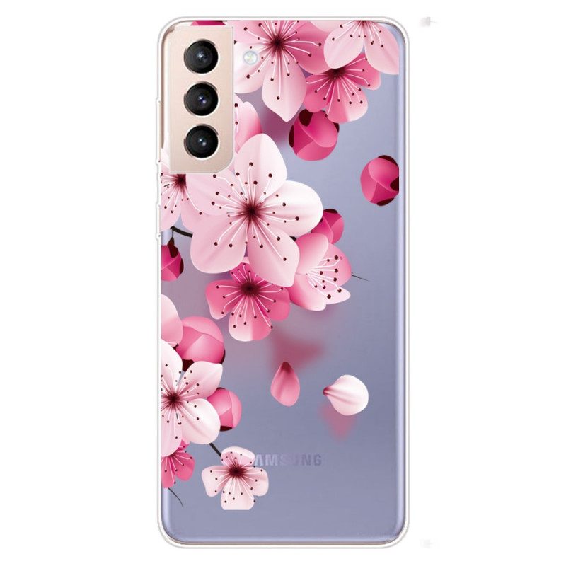 Cover Samsung Galaxy S22 5G Piccoli Fiori Rosa