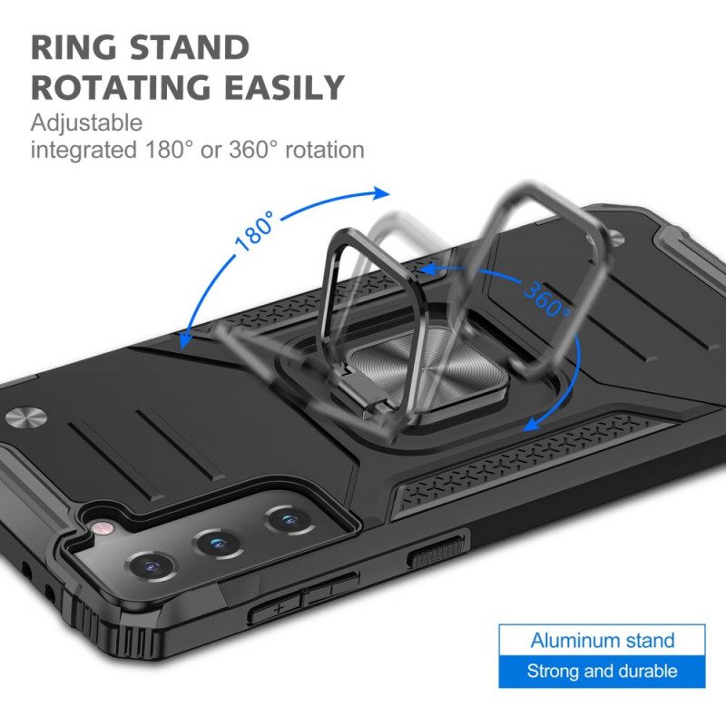 Cover Samsung Galaxy S22 5G Porta Anelli Staccabile