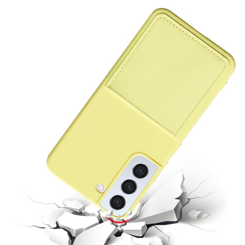 Cover Samsung Galaxy S22 5G Portacarte In Silicone Liquido