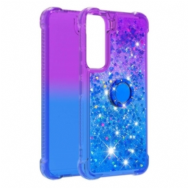 Cover Samsung Galaxy S22 5G Staffa Ad Anello Glitterata