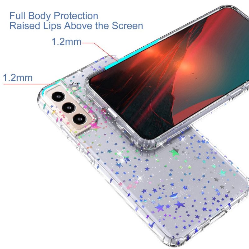 Cover Samsung Galaxy S22 5G Stelle Flessibili In Silicone