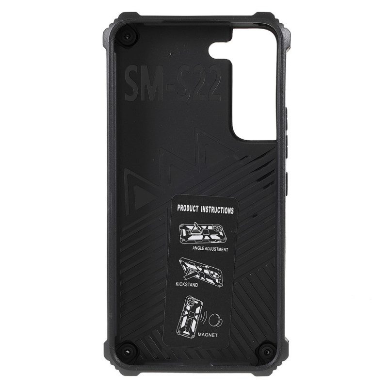 Cover Samsung Galaxy S22 5G Supporto Removibile Bicolore