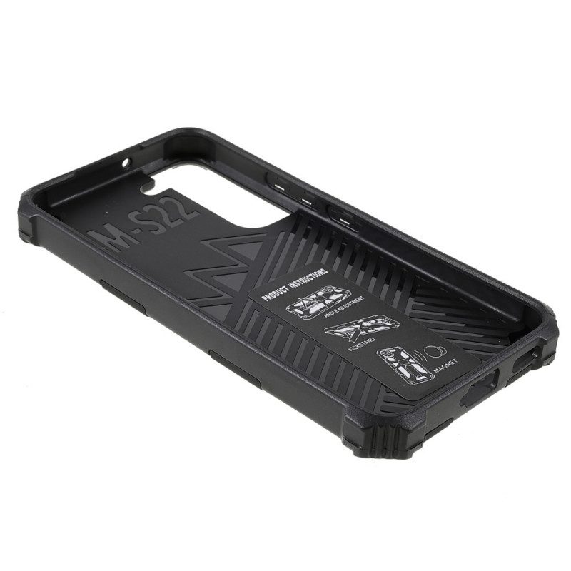 Cover Samsung Galaxy S22 5G Supporto Removibile Bicolore