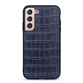 Cover Samsung Galaxy S22 5G Vera Pelle Di Coccodrillo