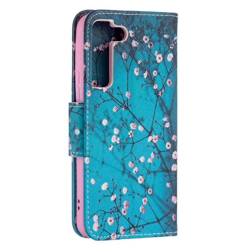 Custodia A Portafoglio Samsung Galaxy S22 5G Albero In Fiore