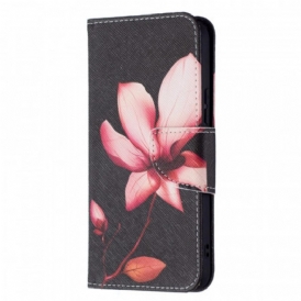 Custodia A Portafoglio Samsung Galaxy S22 5G Fiore Rosa