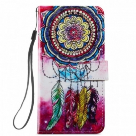 Custodia in pelle Samsung Galaxy S22 5G Acchiappasogni Artistico