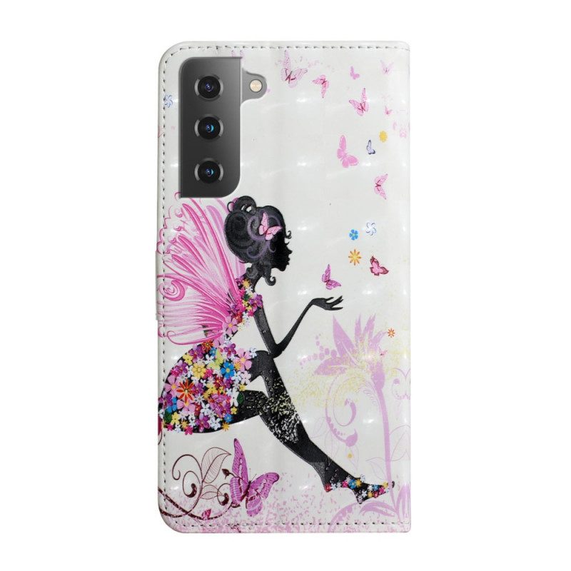 Custodia in pelle Samsung Galaxy S22 5G Fata Magica