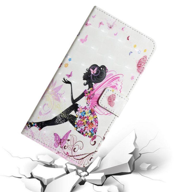 Custodia in pelle Samsung Galaxy S22 5G Fata Magica