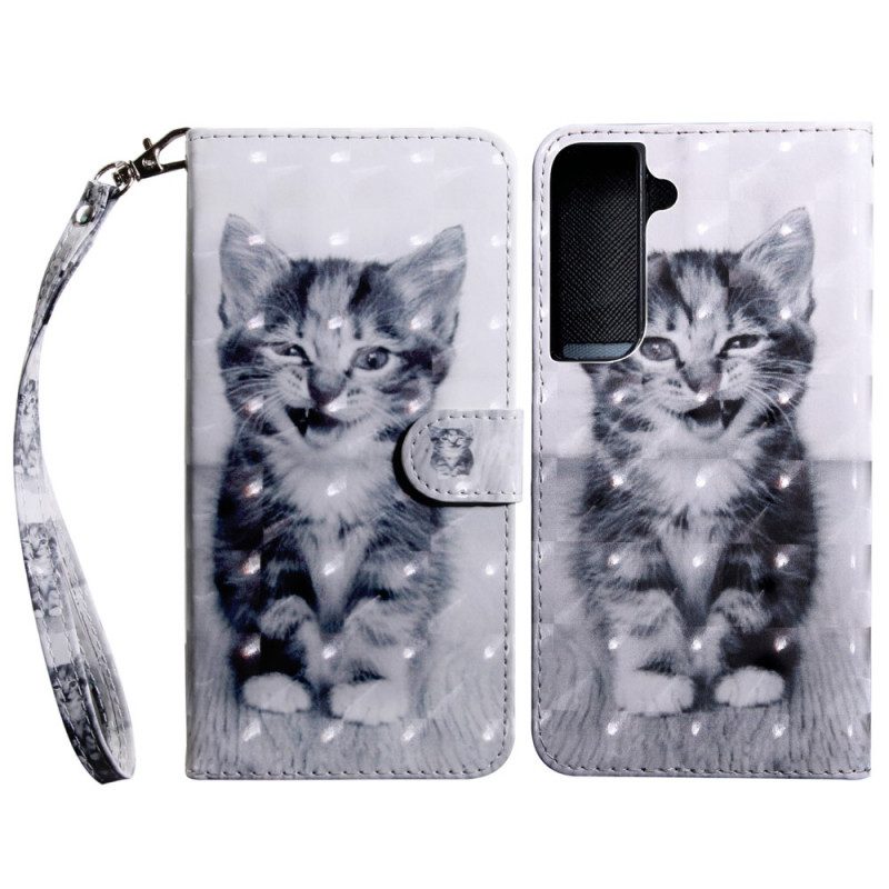 Custodia in pelle Samsung Galaxy S22 5G Ignazio Il Gattino