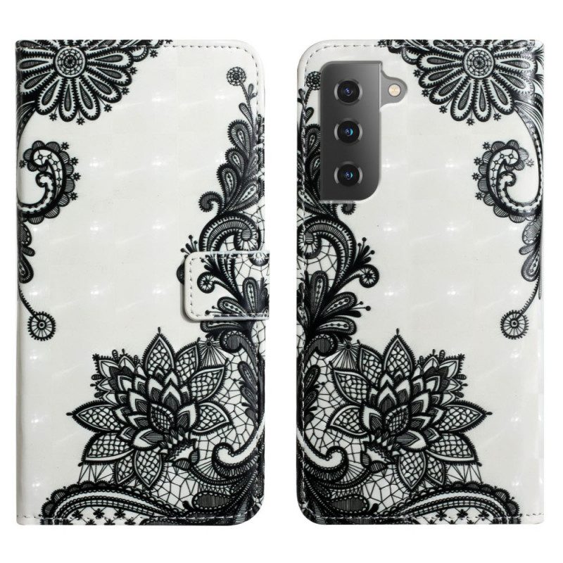 Custodia in pelle Samsung Galaxy S22 5G Pizzo