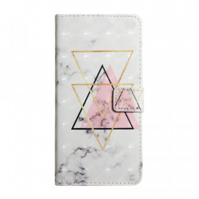 Custodia in pelle Samsung Galaxy S22 5G Triangolo Di Paillettes