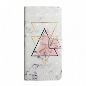 Custodia in pelle Samsung Galaxy S22 5G Triangolo Di Paillettes