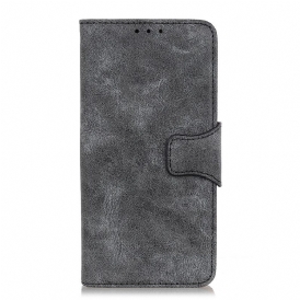 Folio Cover Samsung Galaxy S22 5G Crosta D'epoca In Pelle