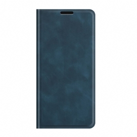 Folio Cover Samsung Galaxy S22 5G Custodia in pelle Effetto Pelle Silky Touch