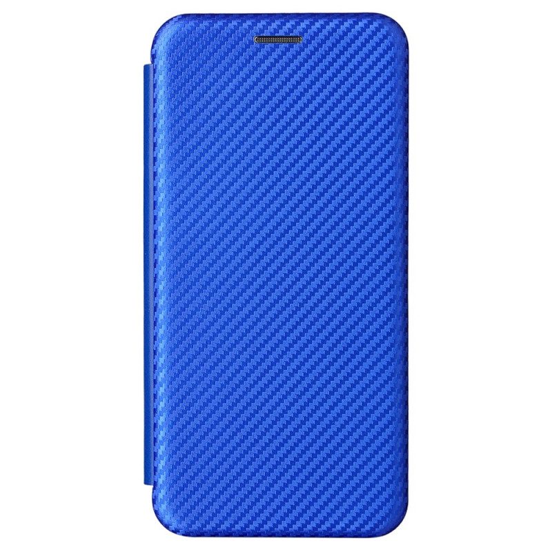 Folio Cover Samsung Galaxy S22 5G Custodia in pelle Fibra Di Carbonio