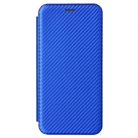 Folio Cover Samsung Galaxy S22 5G Custodia in pelle Fibra Di Carbonio