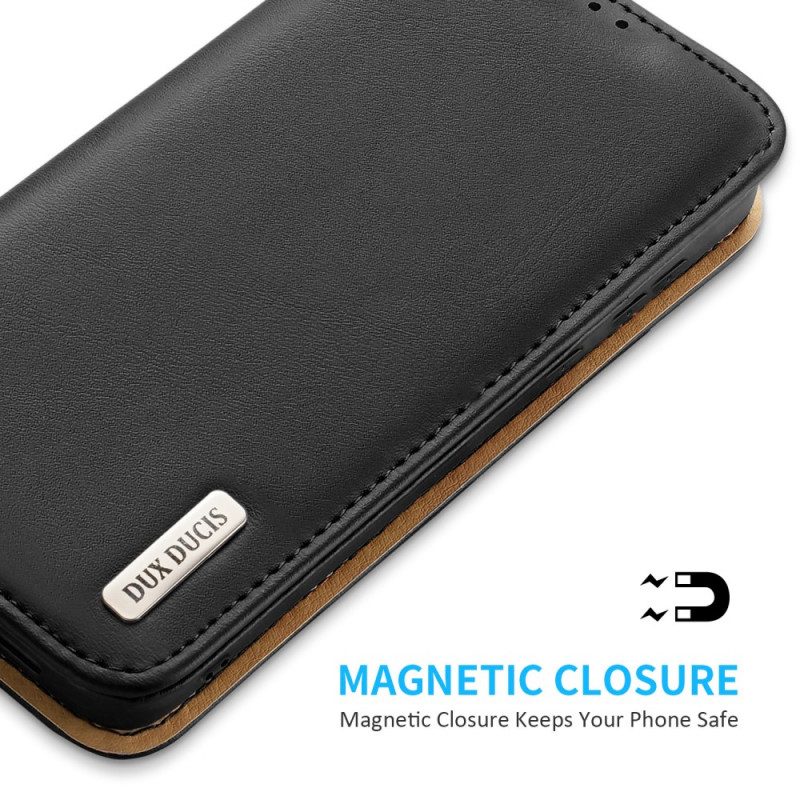 Folio Cover Samsung Galaxy S22 5G Custodia in pelle Rfid Dux Ducis