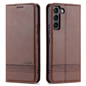 Folio Cover Samsung Galaxy S22 5G Custodia in pelle Stile In Pelle Azns