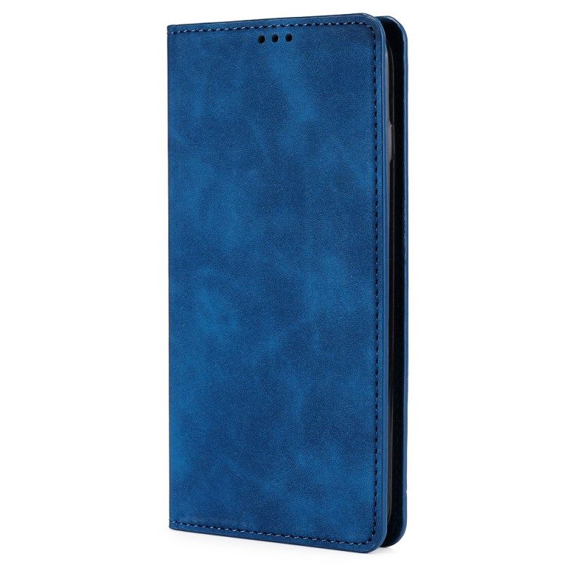 Folio Cover Samsung Galaxy S22 5G Custodia in pelle Tocco Di Pelle