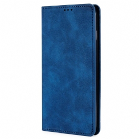 Folio Cover Samsung Galaxy S22 5G Custodia in pelle Tocco Di Pelle